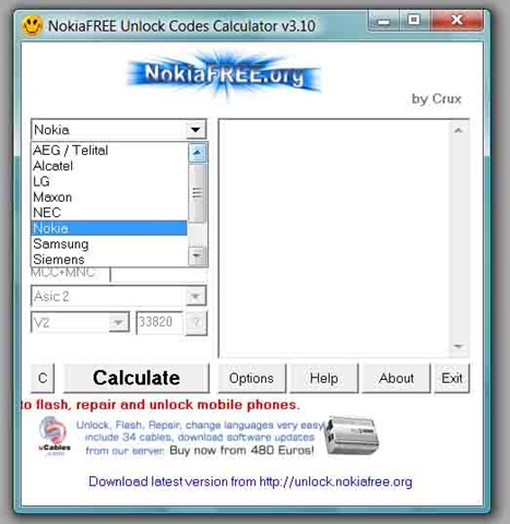 Free nokia dct4 unlock code calculator