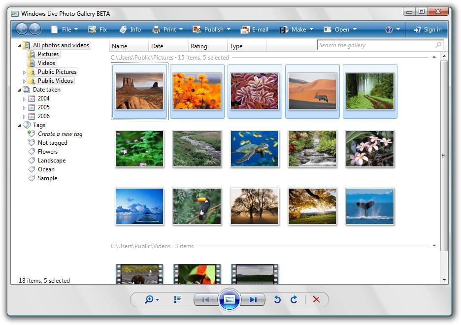 windows photo gallery software free download