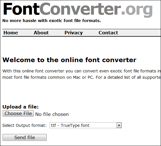 fontconvertor