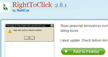 Righttoclick Firefox