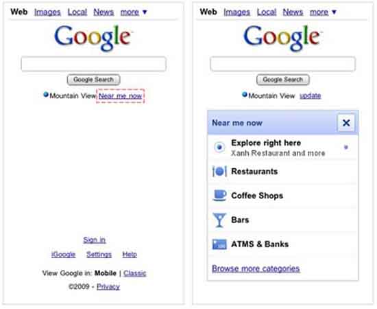 Google’s “Near Me Now” Search Option Is Now Live