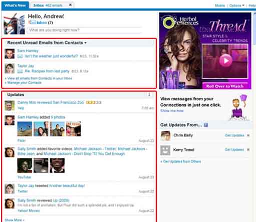Yahoo_Updates Yahoo Updates Yahoo Highlights Emails From Your Friends