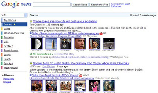 Star Your Favorite Story On Google News