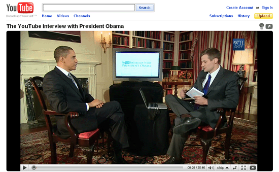 YouTube Interview With Obama YouTube Interview With Obama Obama Replies To Questions From YouTube Users