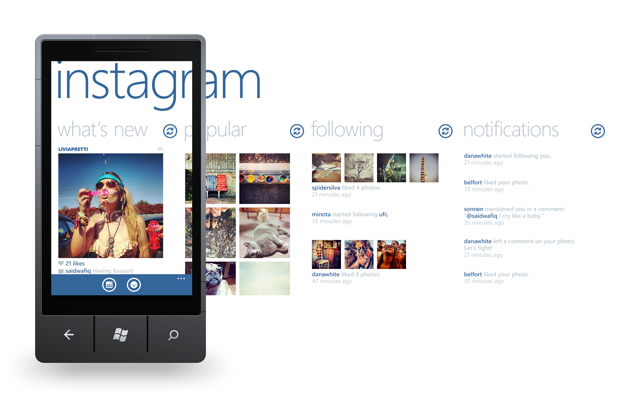 Instagram Concept For Windows Phone