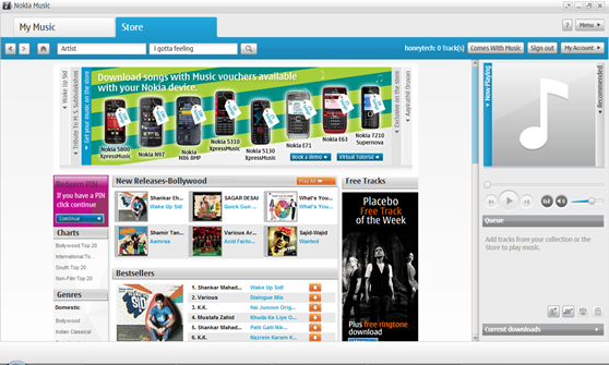 Nokia-Music-Store-India-Homepage
